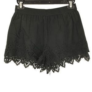 Susana Monaco Black Eyelet Victoriana Shorts